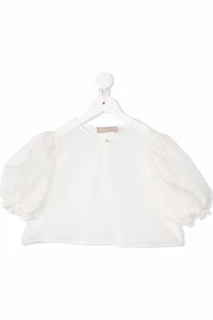 LA STUPENDERIA Bolero aus Seide mit Puffärmeln