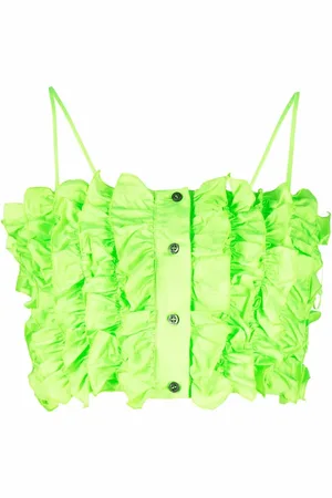 Msgm Cropped-Top mit Rüschen