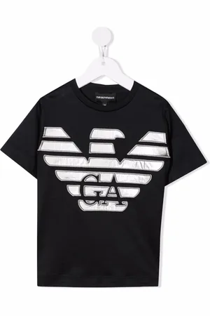 Emporio Armani T-Shirt mit Metallic-Logo