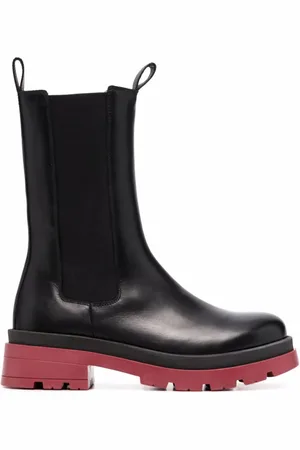 Scarosso Lederstiefel mit breiter Sohle