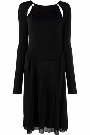 Salvatore Ferragamo Midikleid mit Cut-Outs