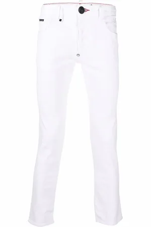 Philipp Plein Schmale Jeans mit Logo-Stickerei