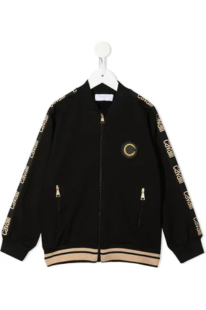 Roberto Cavalli Pullover mit Logo-Streifen