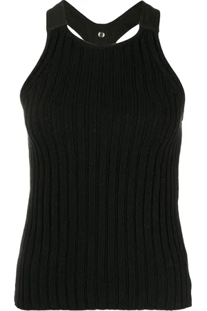 DION LEE Geripptes Stricktop
