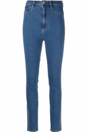 Philipp Plein Jeggings mit Kristallen