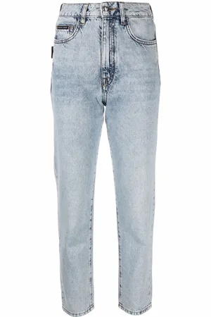 Philipp Plein Cropped-Jeans mit hohem Bund