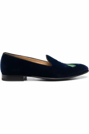 Scarosso Bestickte Jay Slipper aus Samt