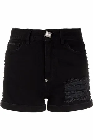 Philipp Plein Stones Jeans-Shorts