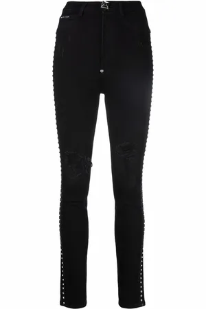 Philipp Plein Jeggings mit Kristallen