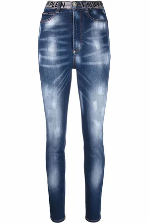 Philipp Plein Jeggings mit hohem Bund