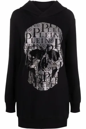 Philipp Plein Kapuzenkleid mit Strass