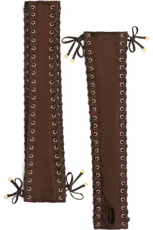 Dolce & Gabbana Satinhandschuhe mit Ösendetail