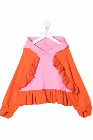 Wauw Capow by Bangbang Gerüschter Hoodie in Colour-Block-Optik