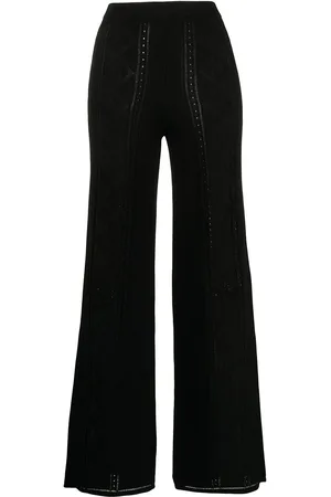 Marine Serre Weite Hose mit Sichelmond-Muster