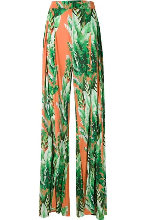 AMIR SLAMA Weite Hose mit Print