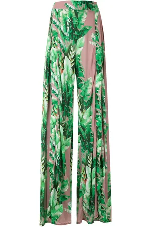 AMIR SLAMA Wide-Leg-Hose mit Print
