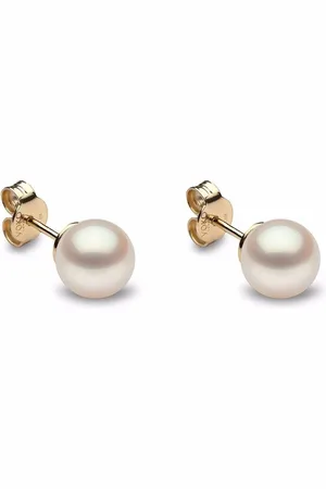 Yoko London 18kt Classic Gelbgoldohrstecker mit Süßwasserperle 6mm