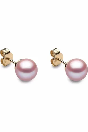 Yoko London 18kt Classic Gelbgoldohrstecker mit Süßwasserperle