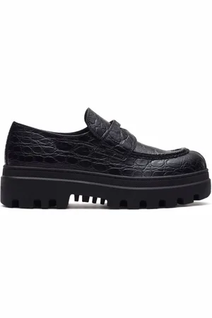 CAR SHOE Mokassins mit Kroko-Effekt