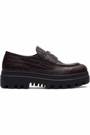 CAR SHOE Mokassins mit Kroko-Effekt
