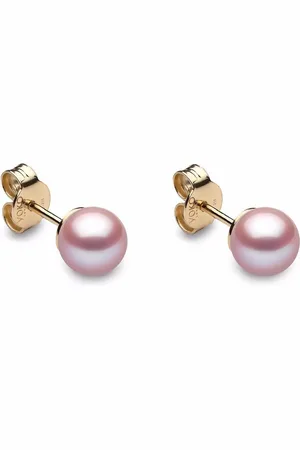Yoko London 18kt Classic Gelbgoldohrstecker mit Süßwasserperle 6mm