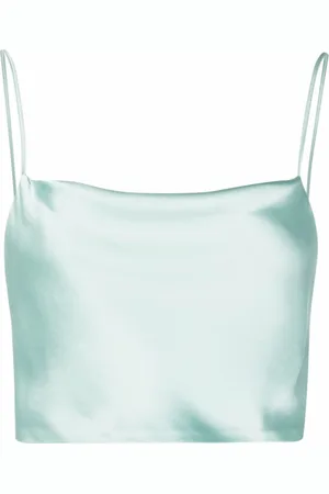 BLANCA Cropped-Top mit Spaghettiträgern
