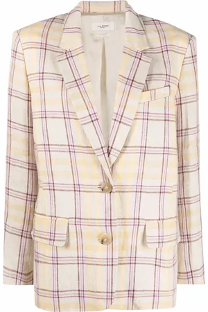 Marant Etoile Karierter Leinenblazer