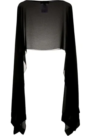 TALBOT RUNHOF Poncho mit Sheer-Effekt