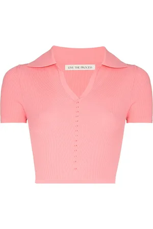 LIVE THE PROCESS Atlas Cropped-Poloshirt