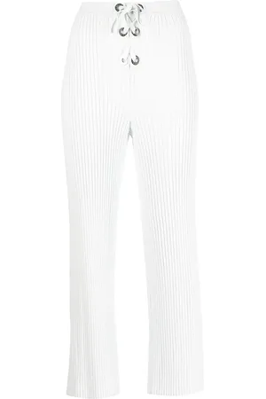 DION LEE Gerippte Hose mit Schnürung