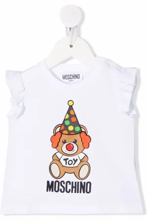 Moschino Gerüschtes Top mit Teddy-Print