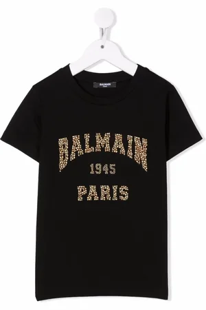 Balmain T-Shirt mit Logo-Verzierung