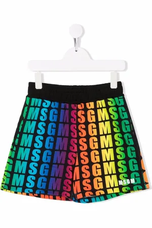Msgm Shorts mit Regenbogen-Print