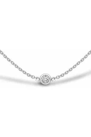 Pragnell 18kt Weißgoldhalskette mit Diamanten