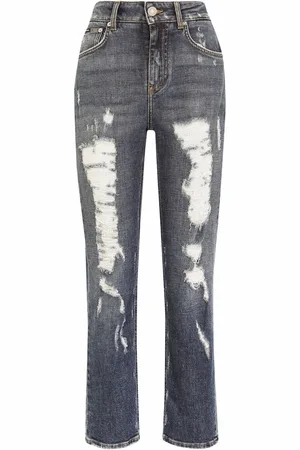 Dolce & Gabbana Boyfriend-Jeans im Distressed-Look