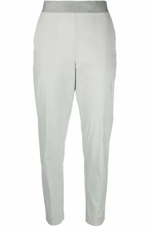 LE TRICOT PERUGIA Tapered-Hose mit Kontrastbund