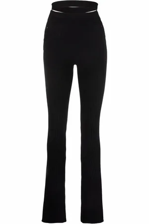 ANDREADAMO Gerippte Bootcut-Hose