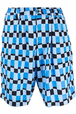 Marni Knielange Shorts mit Karo