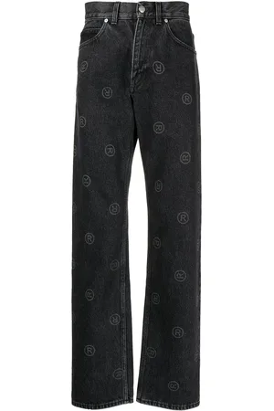 MARTINE ROSE Gerade Jeans mit Logo-Print