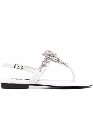 Philipp Plein Flache Sandalen