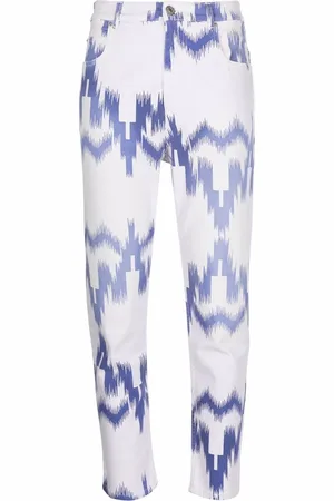 Marant Etoile Gemusterte Cropped-Jeans