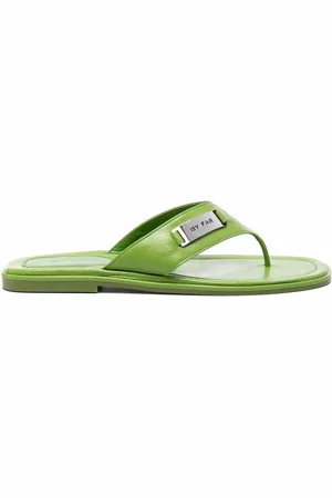 By Far Piel Flip-Flops