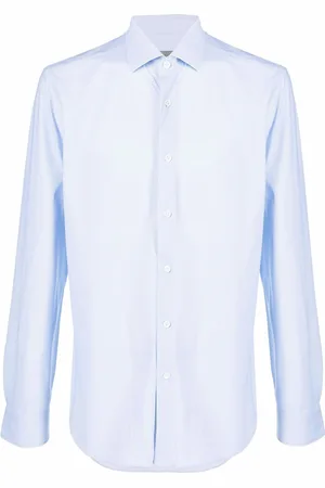 corneliani Hemd mit Hahnentrittmuster