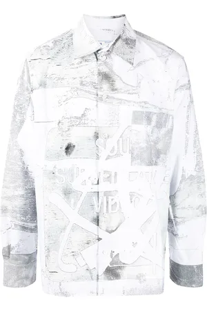 OFF-WHITE Oversized-Hemd mit Print