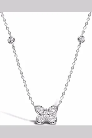 Pragnell 18kt Weißgoldhalskette mit Diamanten