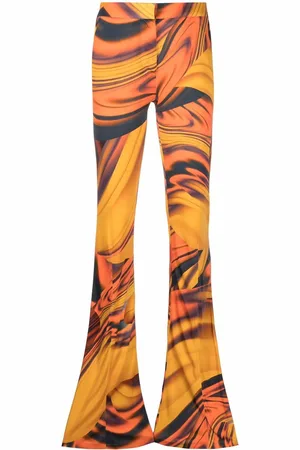 The Attico Ausgestellte Hose mit abstraktem Print