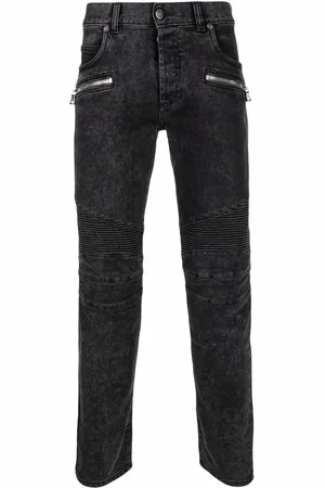 Balmain Schmale Jeans mit Bleached-Effekt