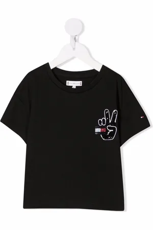 Tommy Hilfiger T-Shirt mit Flaggenstickerei