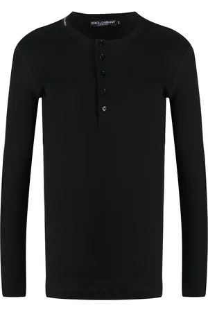 Dolce & Gabbana Fein geripptes Langarmshirt
