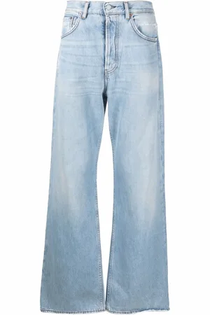 Acne Studios Gerade Jeans in Distressed-Optik